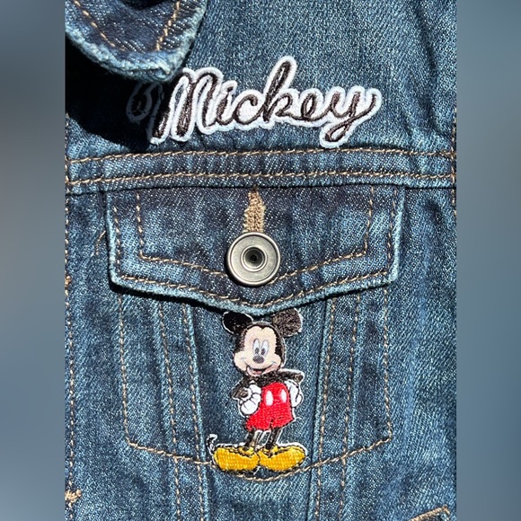 The Children’s Place Disney Mickey Mouse Toddler Denim Jacket, Sz 18-24M - Picture 4 of 5